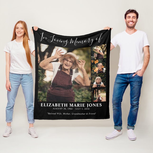 I minnesminne för överljudsminnet Photo Memorial Fleecefilt (På plats)