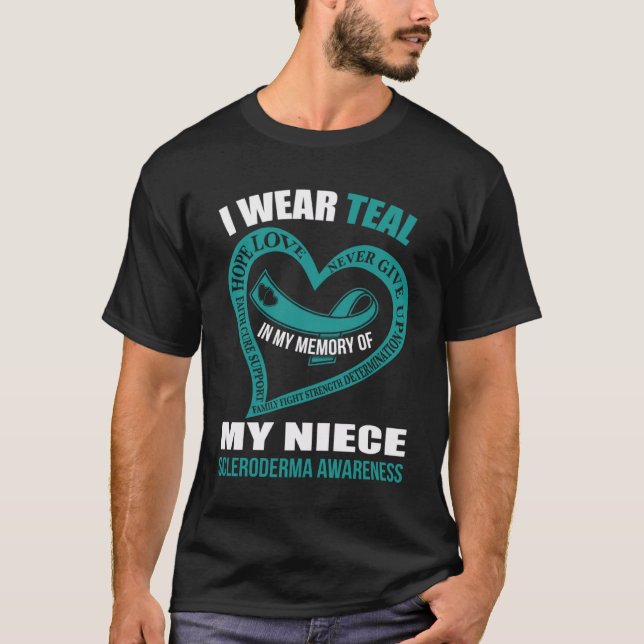 I minnet av min dotter SCLERODERMA AWARENESS T Shirt (Framsida)