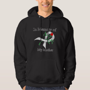 I minnet av min mor - lungcancer sweatshirt med luva
