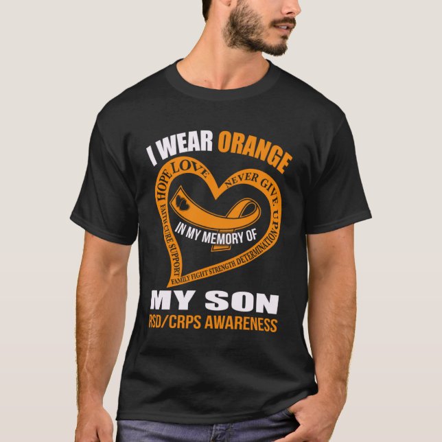 I minnet av min son RSDCRPS AWARENESS T Shirt (Framsida)