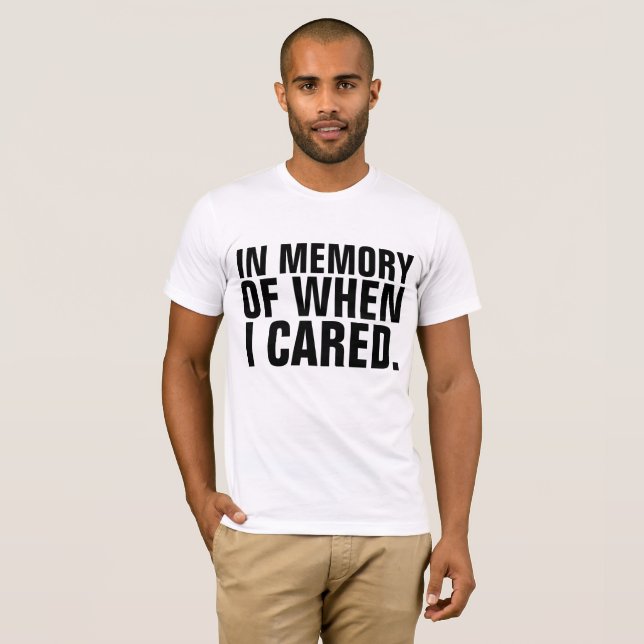 I MINNET AV NÄR JAG KORTADE LUNGA T-shirts (Hel framsida)