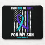 I minnet av Son Suicide Awareness Flagga Ck Print  Musmatta<br><div class="desc">I minnet av Son Suicide Awareness Flagga Ck Print Graphic</div>