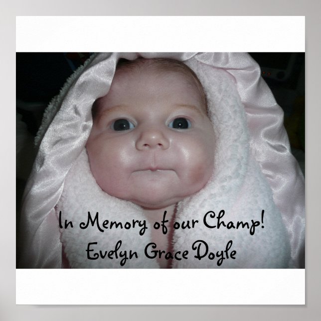 I minnet av vår mästare! Evelyn Grace D... Poster (Framsidan)