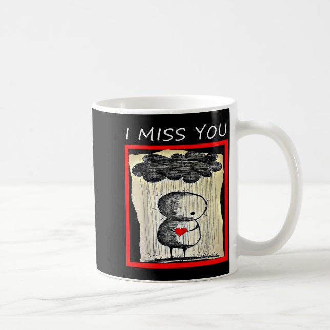 I Miss You Valentine’s Day  Kaffemugg (Höger)