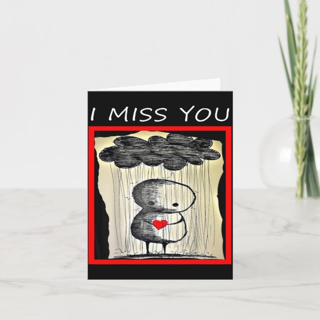 I Miss You Valentine’s Day  Kort (Framsida)