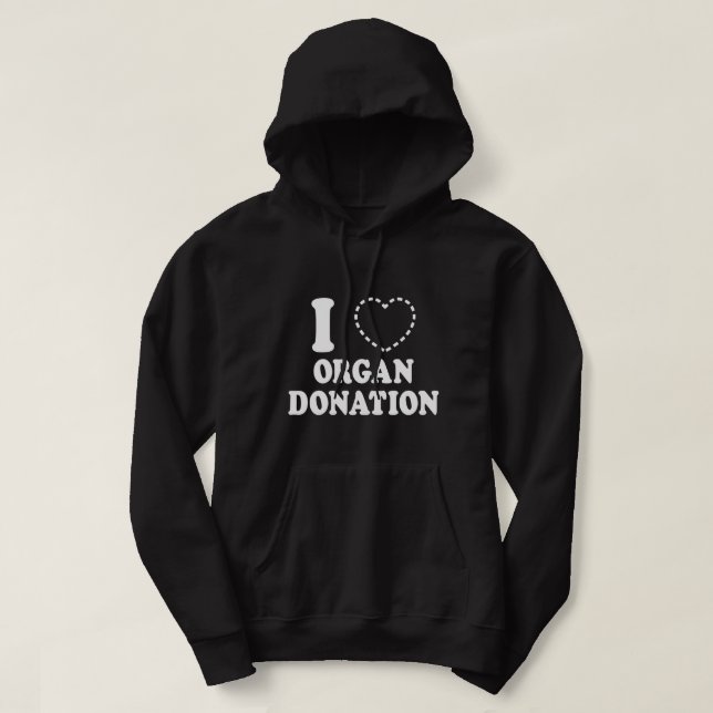 I {MISSSAR HEART} ORGAN DONATION HOODIE (Design framsida)