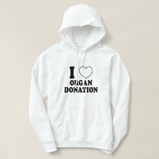 I {MISSSAR HEART} ORGAN DONATION HOODIE (Design framsida)
