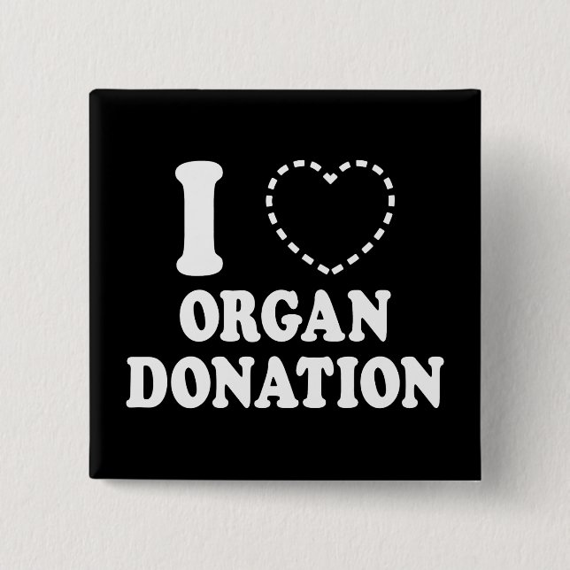I {MISSSAR HEART} ORGAN DONATION KNAPP (Framsida)