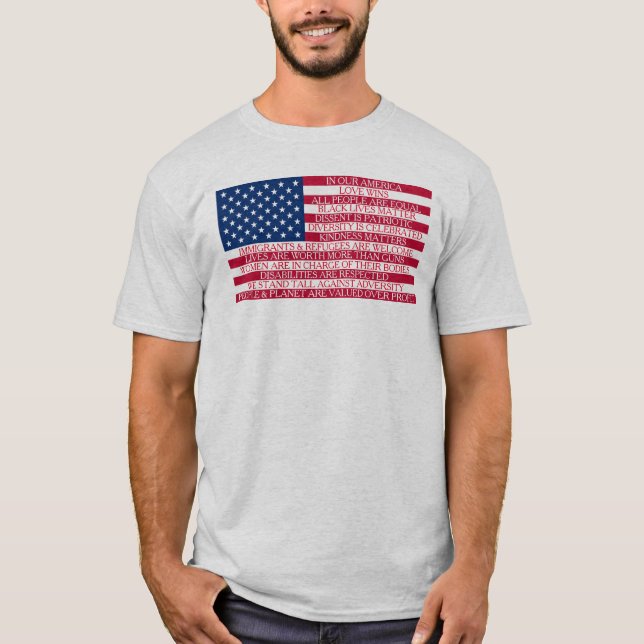 I mitt Amerika T Shirt (Framsida)
