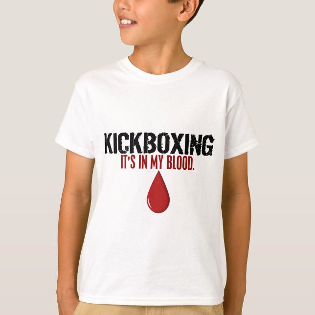 I mitt blod KICKBOXING Tee Shirt (Framsida)