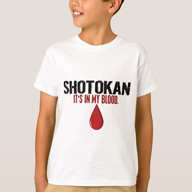 I mitt blod SHOTOKAN Tee Shirt (Framsida)