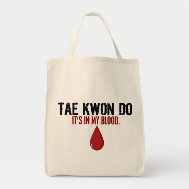I mitt blod TAE KWON GÖR Tygkasse (Framsidan)