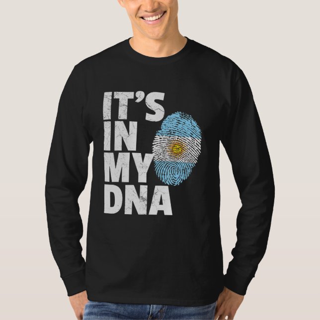 I mitt Dna Argentinas Pride National Countr T Shirt (Framsida)