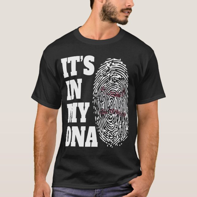I mitt DNA Baseball Älskare baseball Fingerprint T Shirt (Framsida)