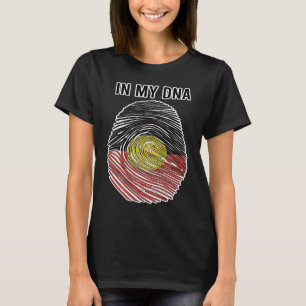 I mitt DNA Fingerprint med German Flagga German Tr T Shirt