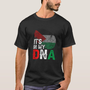 I mitt DNA Palestine Flagga Fingerprint Patrioti T Shirt