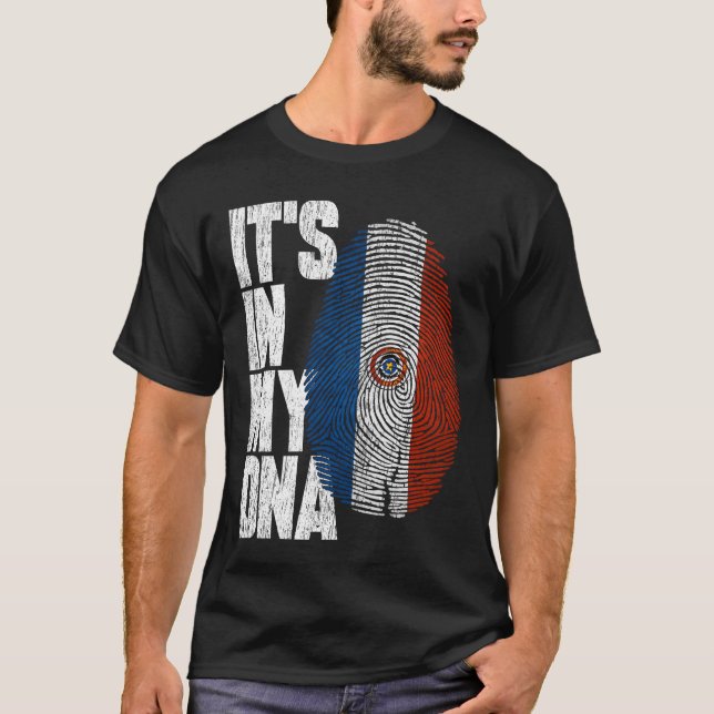 I mitt DNA Paraguayan Shirt Proud Gift Paragua T (Framsida)