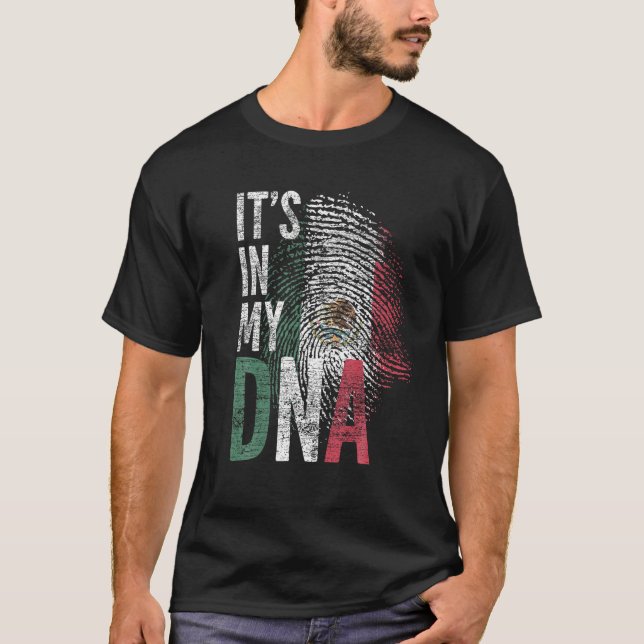 I mitt DNA-Pride för ispanikkultur i Mexikanska Fl T Shirt (Framsida)