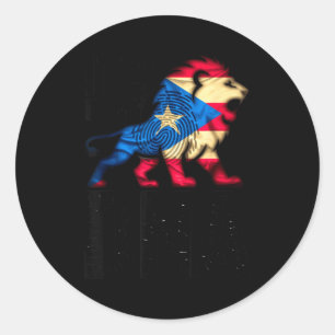 I mitt dna puerto rico rican flagga stolthet i ryt runt klistermärke