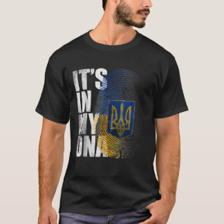 I mitt DNA Ukrainas stöd Ukraina står jag Wi T Shirt