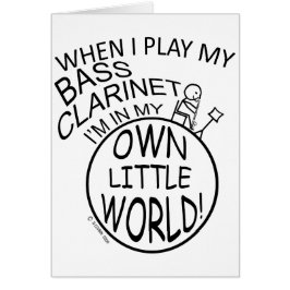 I mitt eget lilla World Bass Clarinet Hälsningskort