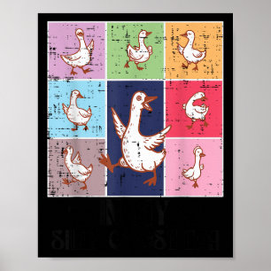 I mitt Fånig Era Retro meme Honk Animal Women Poster