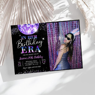 I mitt födelsedagsfoto av ERA-Lila Inbjudningar