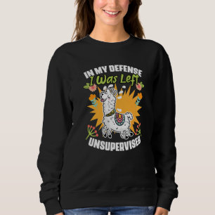 I mitt försvar Lämnades jag oövervakad Blommigt Ll T Shirt