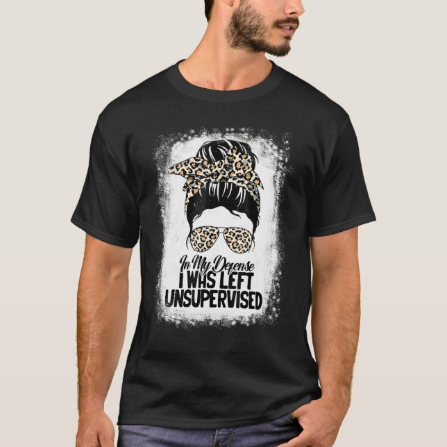 I mitt försvar Lämnades jag oövervakad Mamma Grand T Shirt (Framsida)