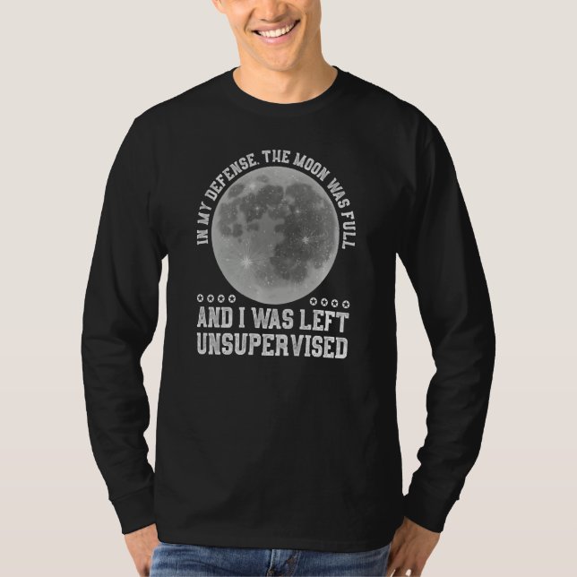 I mitt försvar var Måne en Fullt-scary Witch Sweat T Shirt (Framsida)
