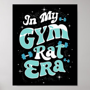 I mitt gym Råtta Era Groovy Fitness Bodybuilding Poster