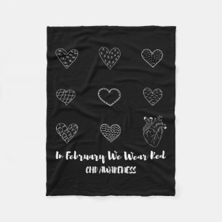 I mitt hjärt- kärlkramp - era hjärtsjukdom - medve fleecefilt