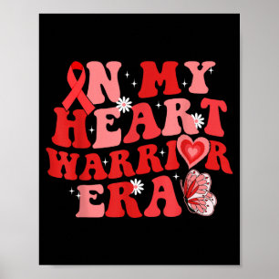 I mitt hjärta Warrior Era Chd Hjärt Sjukdom Medvet Poster