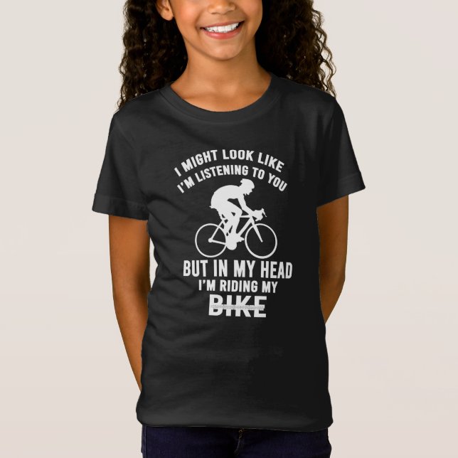 I mitt huvud cyklar jag T-Shirt (Framsida)