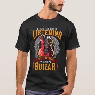 I mitt huvud spelar jag min gitarr t shirt