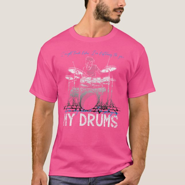 I mitt huvud spelar jag mina Drums T Shirt (Framsida)