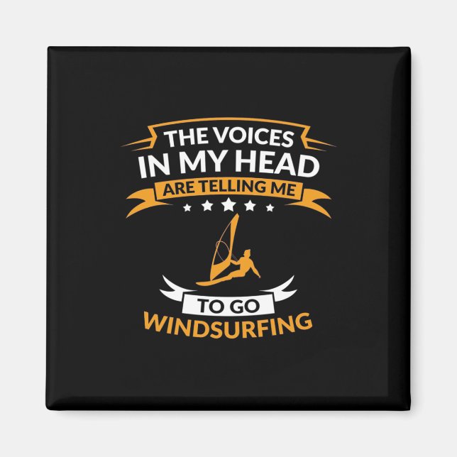 I mitt huvud vill jag gå Windsurfing Magnet (Framsidan)