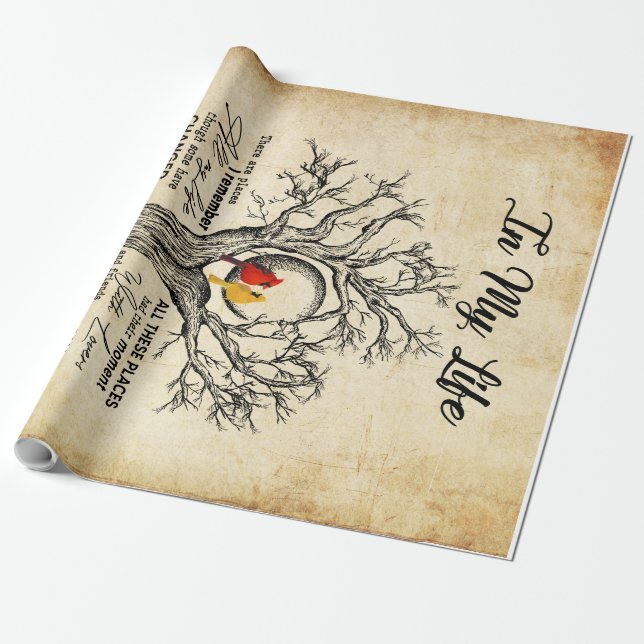 I mitt liv finns det Ställe som jag kommer ihåg Vi Presentpapper (Utrullad)