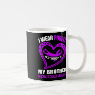 I mitt minne av min broderbukspottkörtelcancer Med Kaffemugg