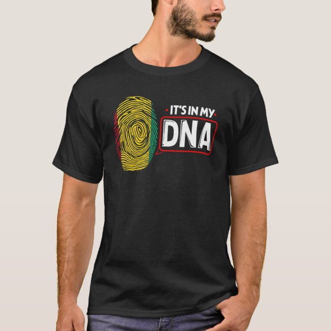 I mitt nationella DNA-Flagga Guinean Patriotic Gui T Shirt (Framsida)