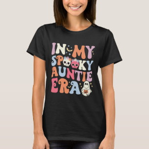 I mitt tal Auntie Era Halloween Groovy Witchy Sp T Shirt