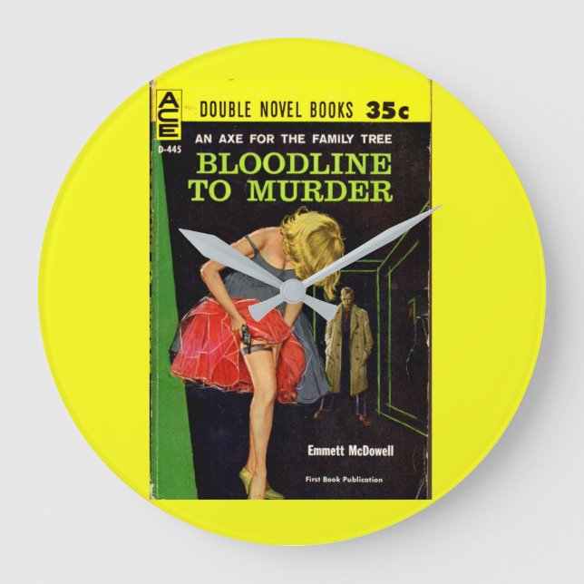 I mitten av 1950-talet täckte blod till Murder-mas Stor Klocka (Framsida)