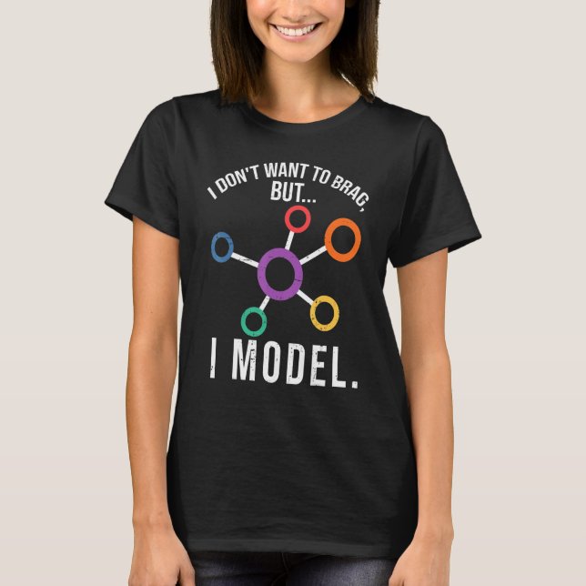I Modell Data Science Humor Coding T Shirt (Framsida)