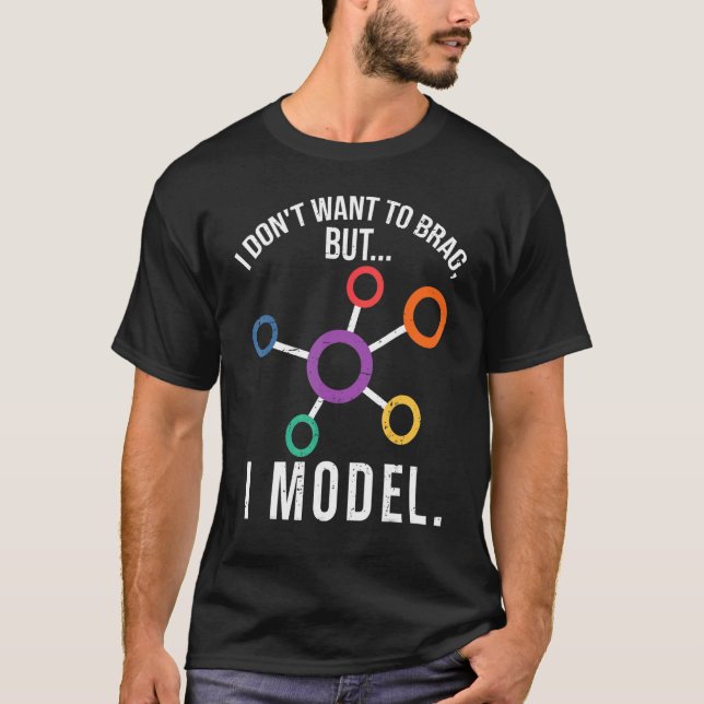 I Modell Data Science Humor Coding T Shirt (Framsida)