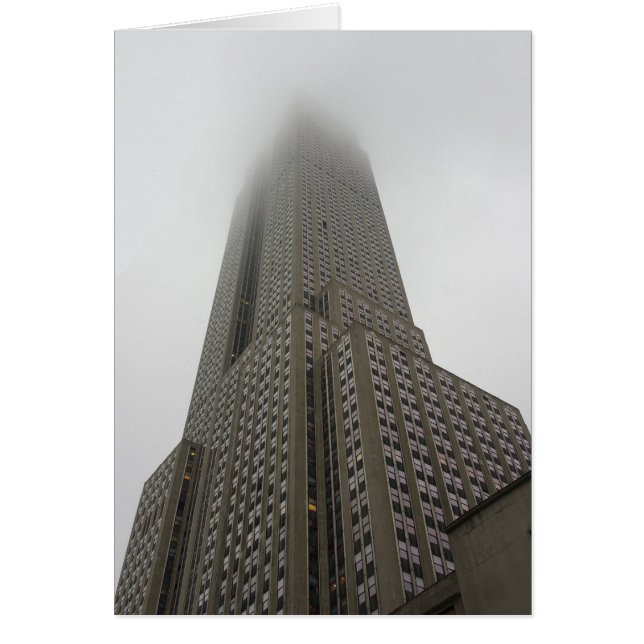 I molnen - Empire state Bldg - NYC Hälsningskort (Framsidan)