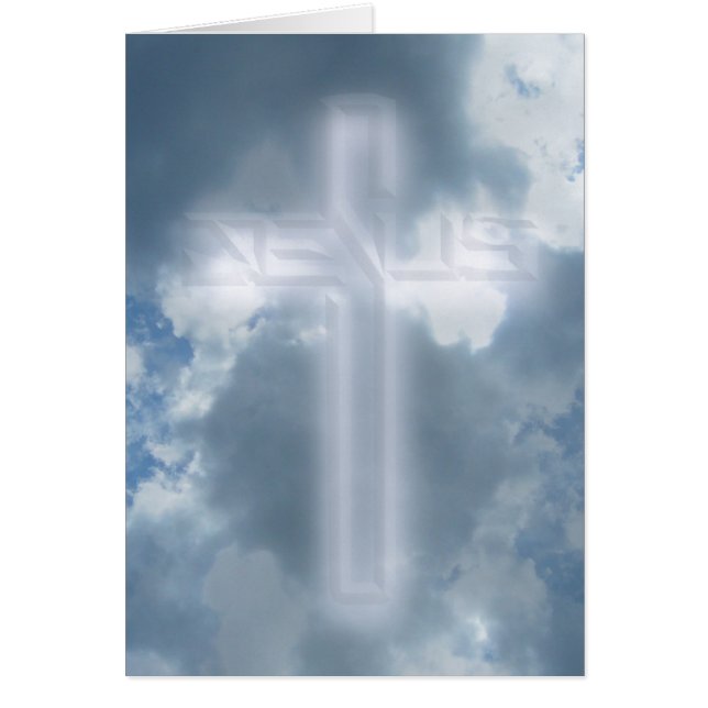 I molnen hälsningskort (Framsidan)