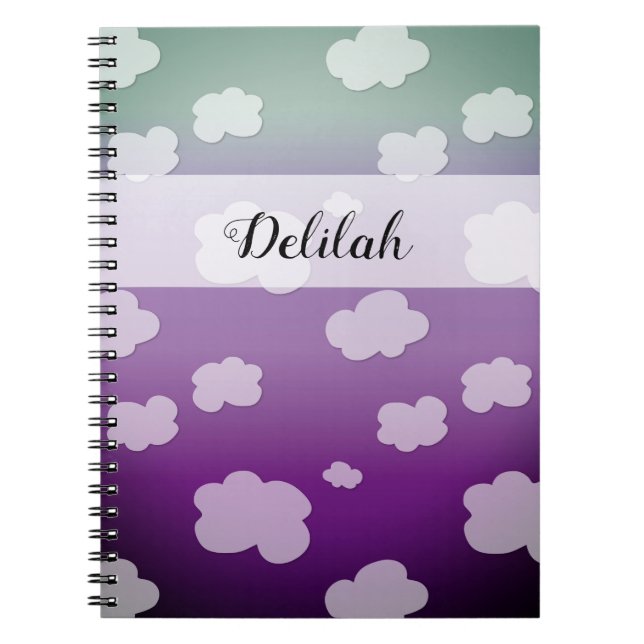 I molnen - Mönster Anteckningsbok (Framsidan)