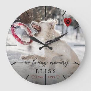 I Monogram för att ladda ned minnesplatta fotopapp Stor Klocka