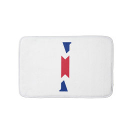 I Monogram överskreds på Union Jack Flagga. Badrumsmatta