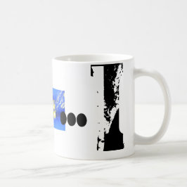 I Monogram Typography Coola Grunge Mugg